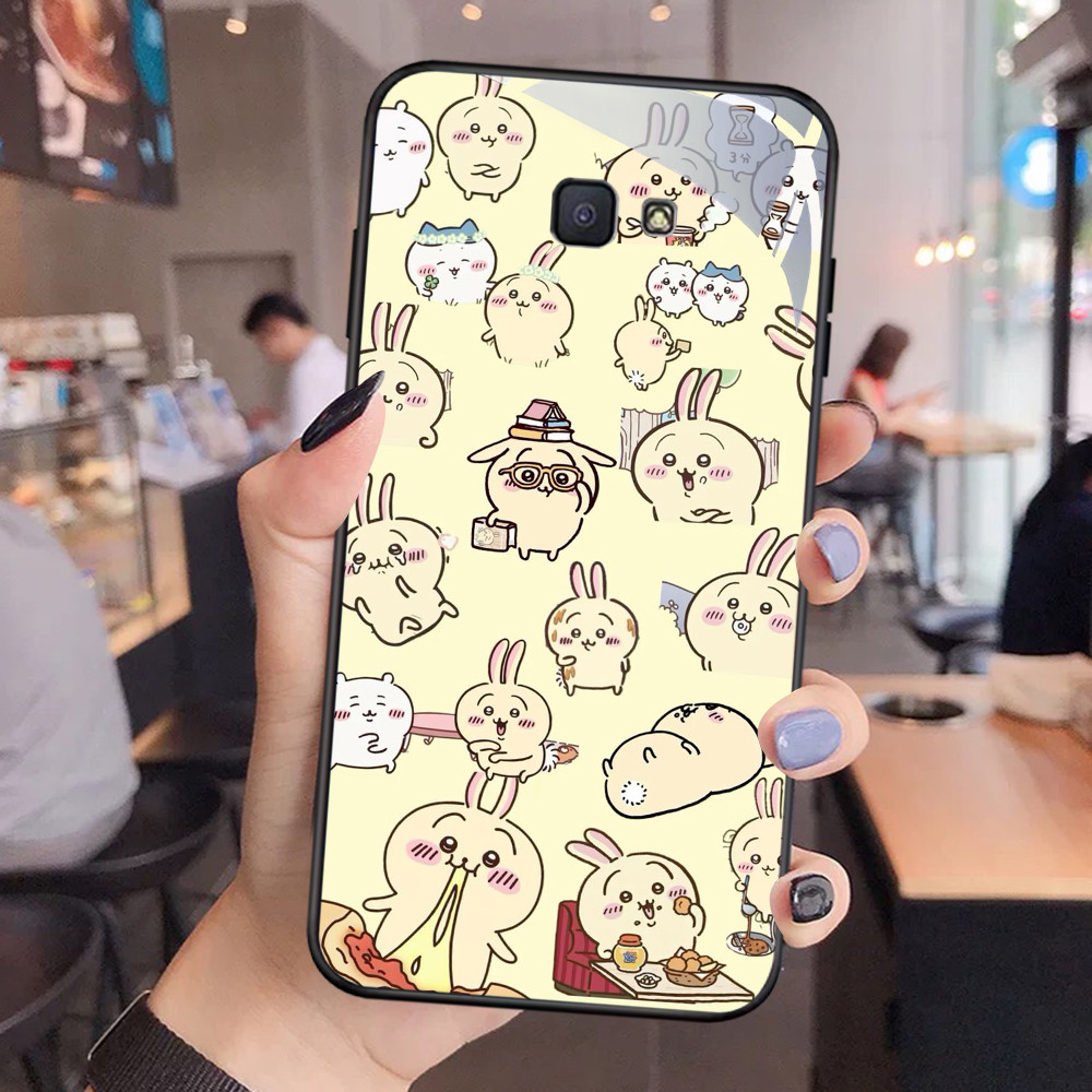 NC-18 Chikawa Glass Case สําหรับ Samsung J7 Prime J6 J4 Core Pro Plus หมายเหตุ 9