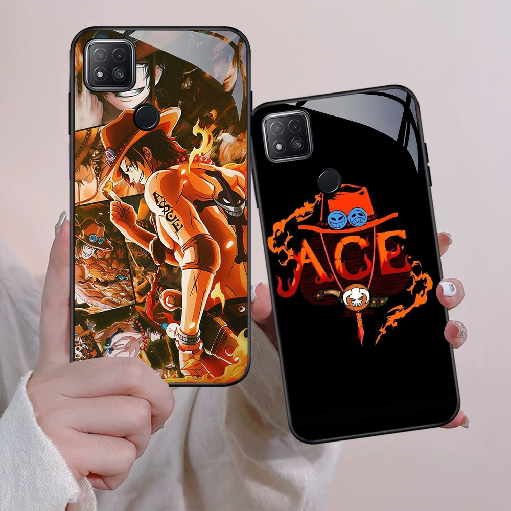 NA-69 Portgas D Ace HD Softcase Glossy Glass สําหรับ Xiaomi Redmi 9C 10C 10A 11A 9T 11 12 12C Lite ห