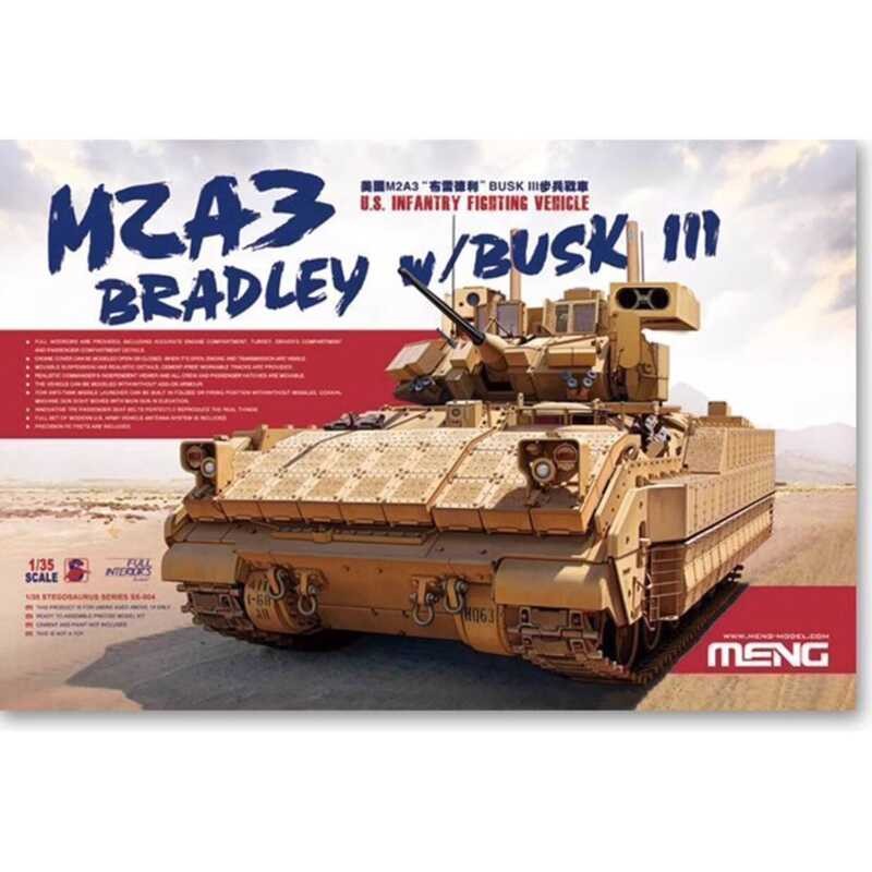 รถต่อสู้ทหาร MENG SS-004 1/35 U.S. M2A3 "Bradley" BUSK III