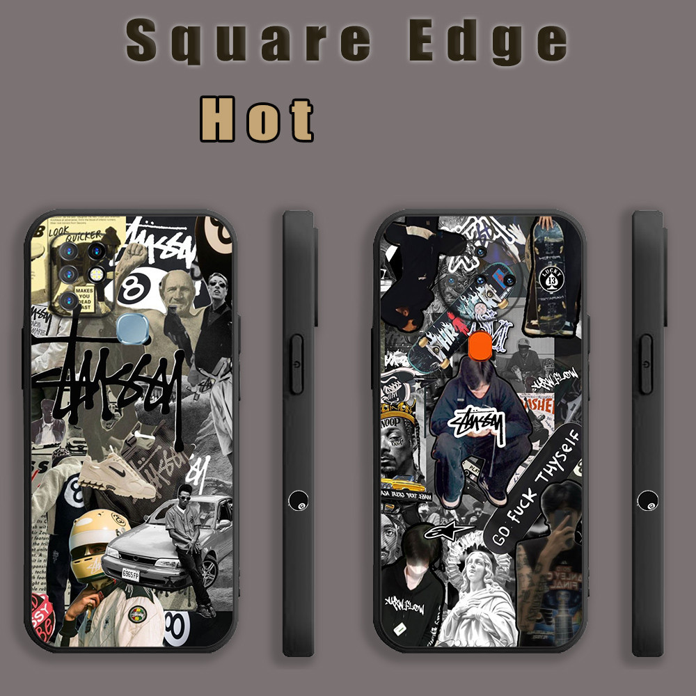 ปลอกสําหรับRedmiหมายเหตุ 12s 12 Pro Turbo 13 Pro K70 A2 4G 5G Stussy 8 Ballโลโก้ArtบิลเลียดความงามRZ