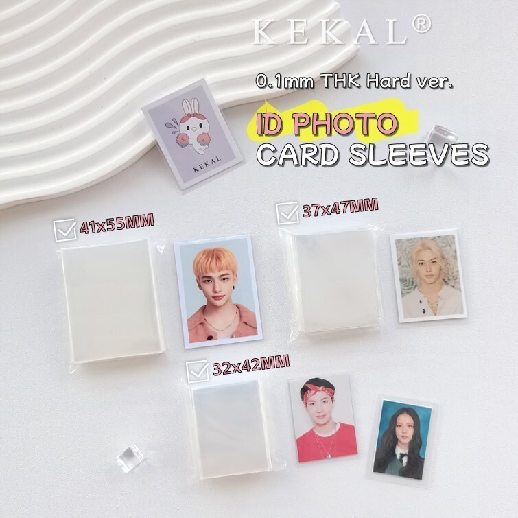 Mini Size ID Photo Sleeve High Clarity ไม่มีกรด PVC ฟรี K-pop License Photocard Storage