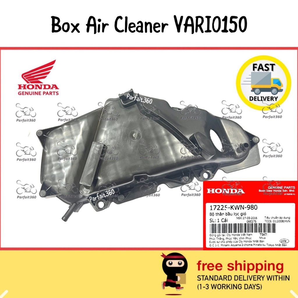 17225-kwn-980 HONDA VARIO150 Cover Black Air Cleaner Box/กล่องกรองอากาศกรองอากาศ