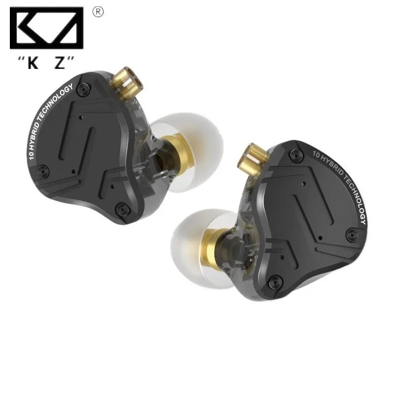 KZ ZS10 PRO X HIFI เบสโลหะไฮบริดในหูหูฟังกีฬาลดเสียงรบกวนหู
