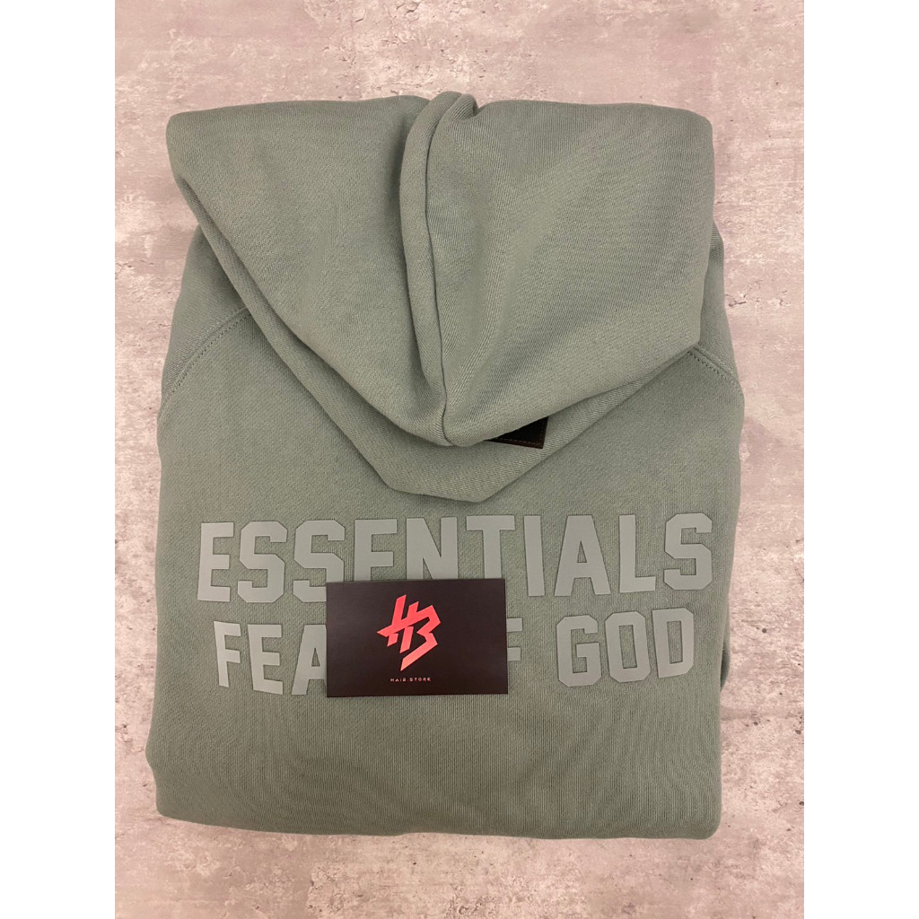 ♞,♘[ของแท้] FOG Essentials Hoodie Sycamore ghj