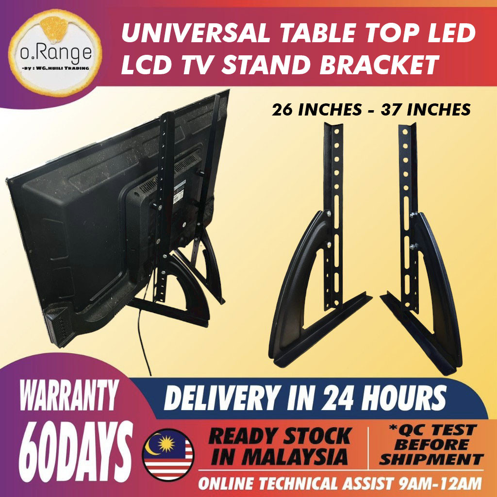 26"-37" 37"-75" UNIVERSAL TABLE TOP LED LCD TV STAND BRACKET TV BRAKET