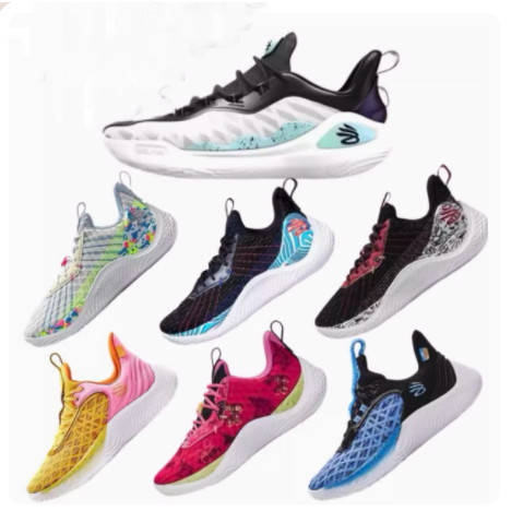 Undar Arnour Curry 10 Shock Absorption Wear-Resistant Low-Top Anti-Slipน้ําหนักเบาผู้ชายเทนนิสกีฬาส