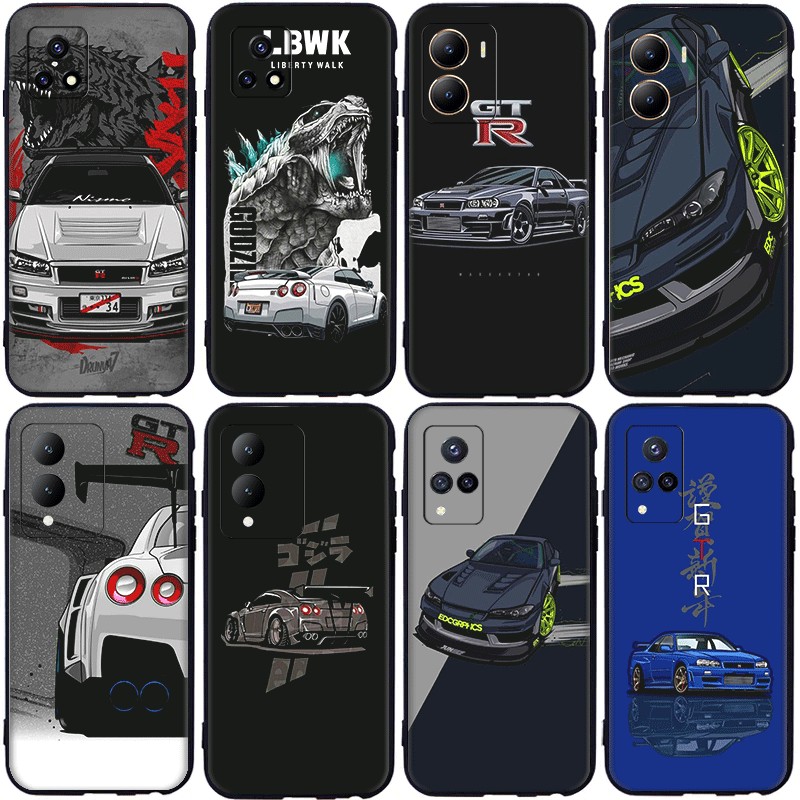 Vivo V20 Pro SE Y70 2020 V21 4G 5G V21E ความเข้ากันได้ TPU Soft Shell Case รถ GTR R35