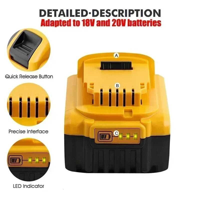 100% D99 แบตเตอรี่เดิมสําหรับ 18V 20V เครื่องมือไฟฟ้าเคร