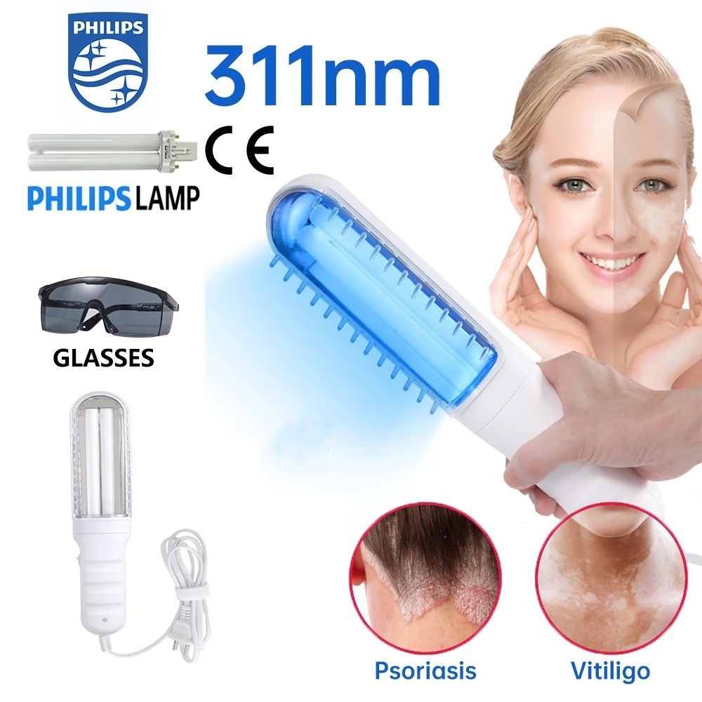 311nm Narrowband อัลตราไวโอเลต UVB โคมไฟ UV Phototherapy Light Instrument Treatment Anti Vitiligo โร