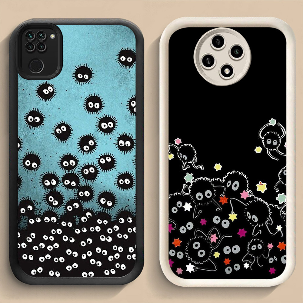 LF-31 เขม่าสีดําน้อยปลอกกันกระแทกสําหรับ Xiaomi Redmi หมายเหตุ 8 9 9S Poco M2 Pro Max