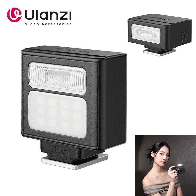 Ulanzi แฟลชกล้อง SL02 SL01 Mini Speedlite 6500K สำหรับ Canon Fuji Sony Nikon Panasonic DSLR วิดีโอ V