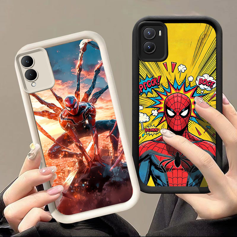 X2 Spider-Man Casing สําหรับ VIVO IQOO Z9X Y16 Y56 Z9 Y02S Y17S Y28 Y35 2024 5G