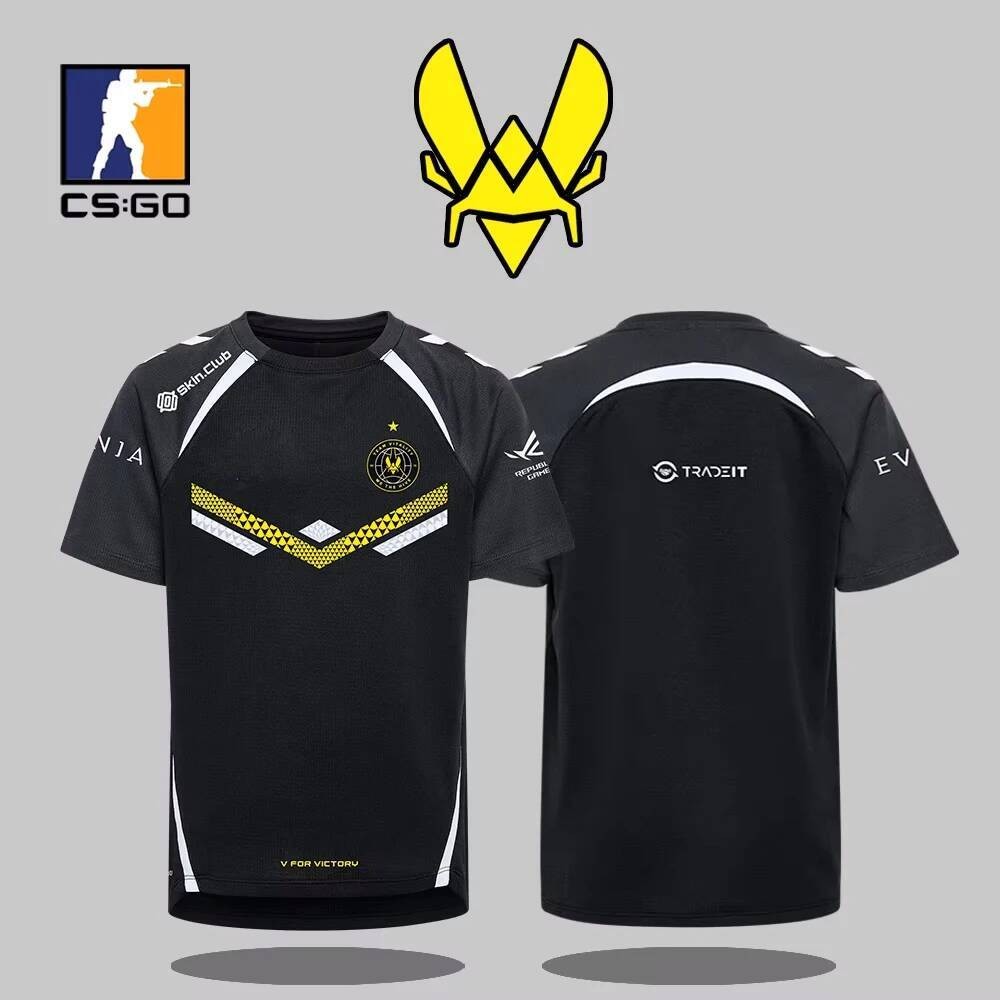 Team Vitality 2025 Jersey สำหรับ CS2 อีสปอร์ตและเหตุการณ์สำคัญ ออกแบบเองได้ สตรีทแวร์ยูนิเซ็กซ์