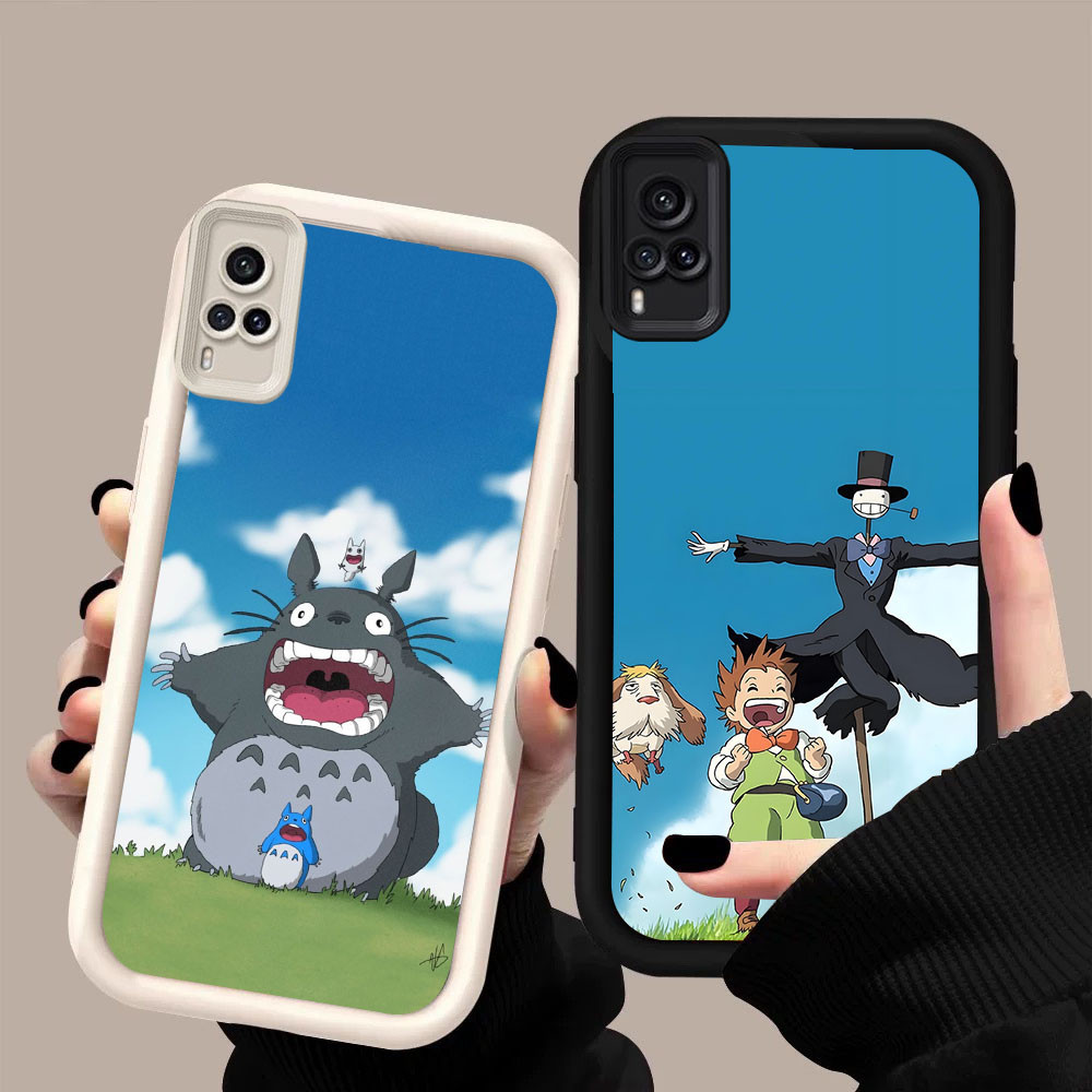 DF-76 Hayao Miyazaki Totoro หรูหราปลอกอ่อนสําหรับ VIVO Y51 Y51A Y73 V21 Y53s V21E Y51S Y31 Y33