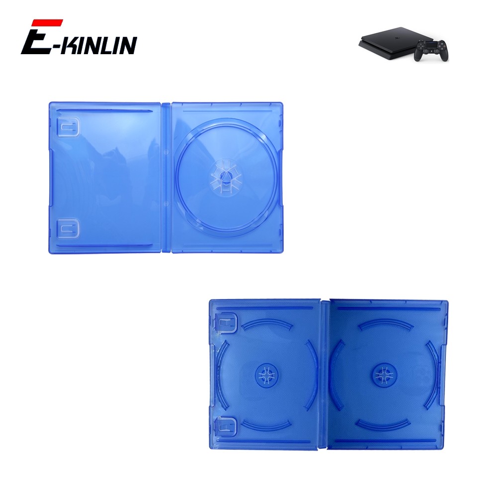 กล่องตลับเกม Single Disc Game Double Discs CD Clear Storage Boxes สําหรับ Sony Playstation 4 PS4