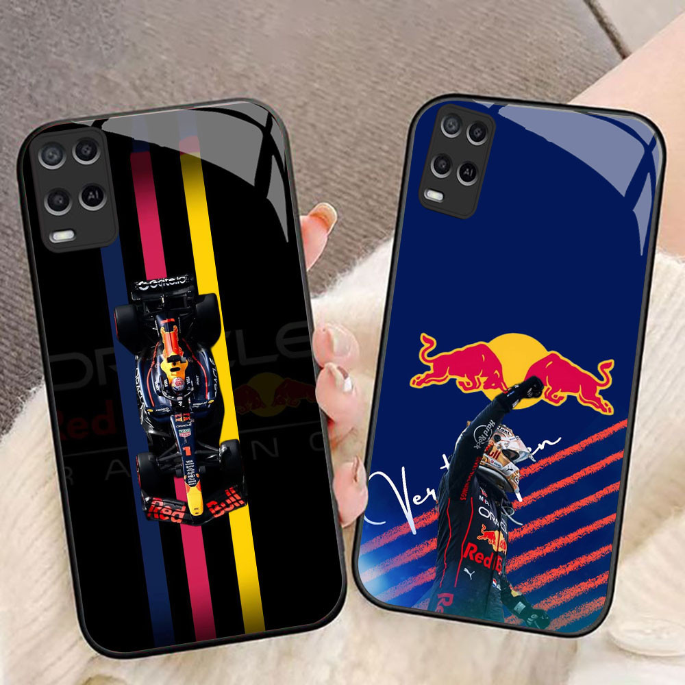 MK-84 Max Verstappen F1 Racing Liquid HD Glass Casing สําหรับ OPPO A54 A55 Reno Narzo 7 8 8i 9 50 Pr