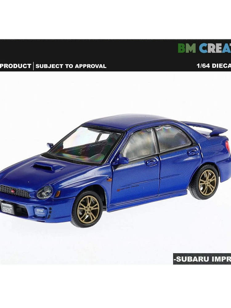 BMC 1 64 Alloy Subaru Impreza WRX Sti Pteranoid Sports Car Model Decorative with Accessories Out of 