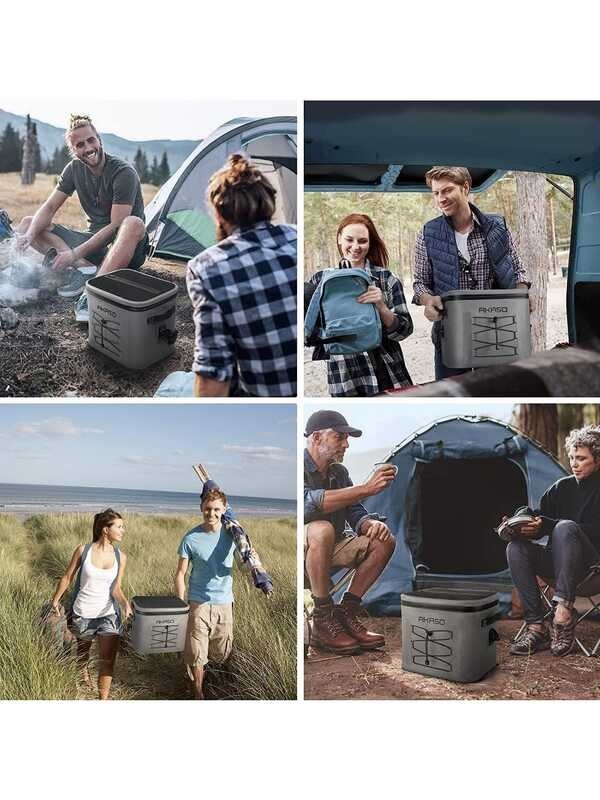 Soft AKASO ถุงเก็บความเย็นแบบพกพาสำหรับผู้ชาย Leakproof Reusable