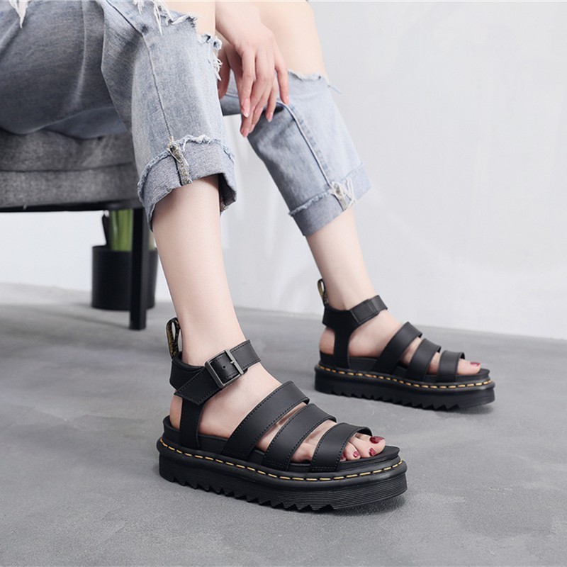 Dr. Martens Air Wair Thick-Soled Men's Sandals Leather Sandals For Woman