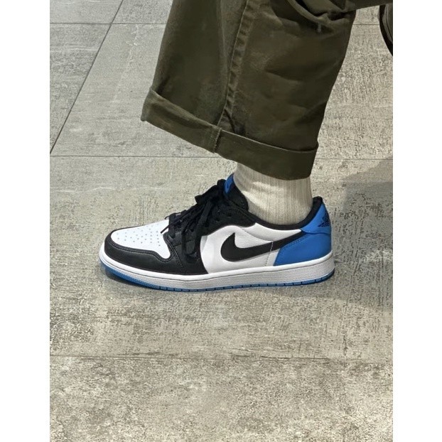 ♞,♘(พร้อมส่ง)  ของแท้100% รองเท้า Nike Air Jordan 1 Low UNC Powder Blue Black Toe