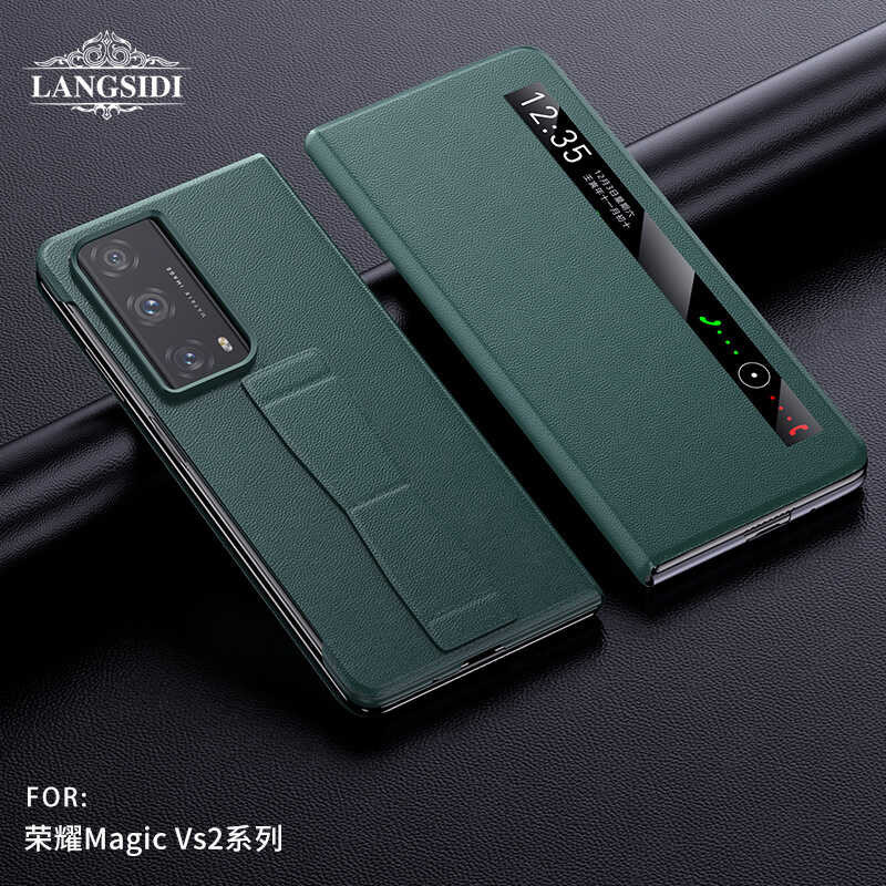 เหมาะสำหรับ Glory magicv2 กรณีโทรศัพท์หนังแท้ vs2 ใหม่พลิกกลับถือสายคล้องคอทั้งหมดในกรณีป้องกัน