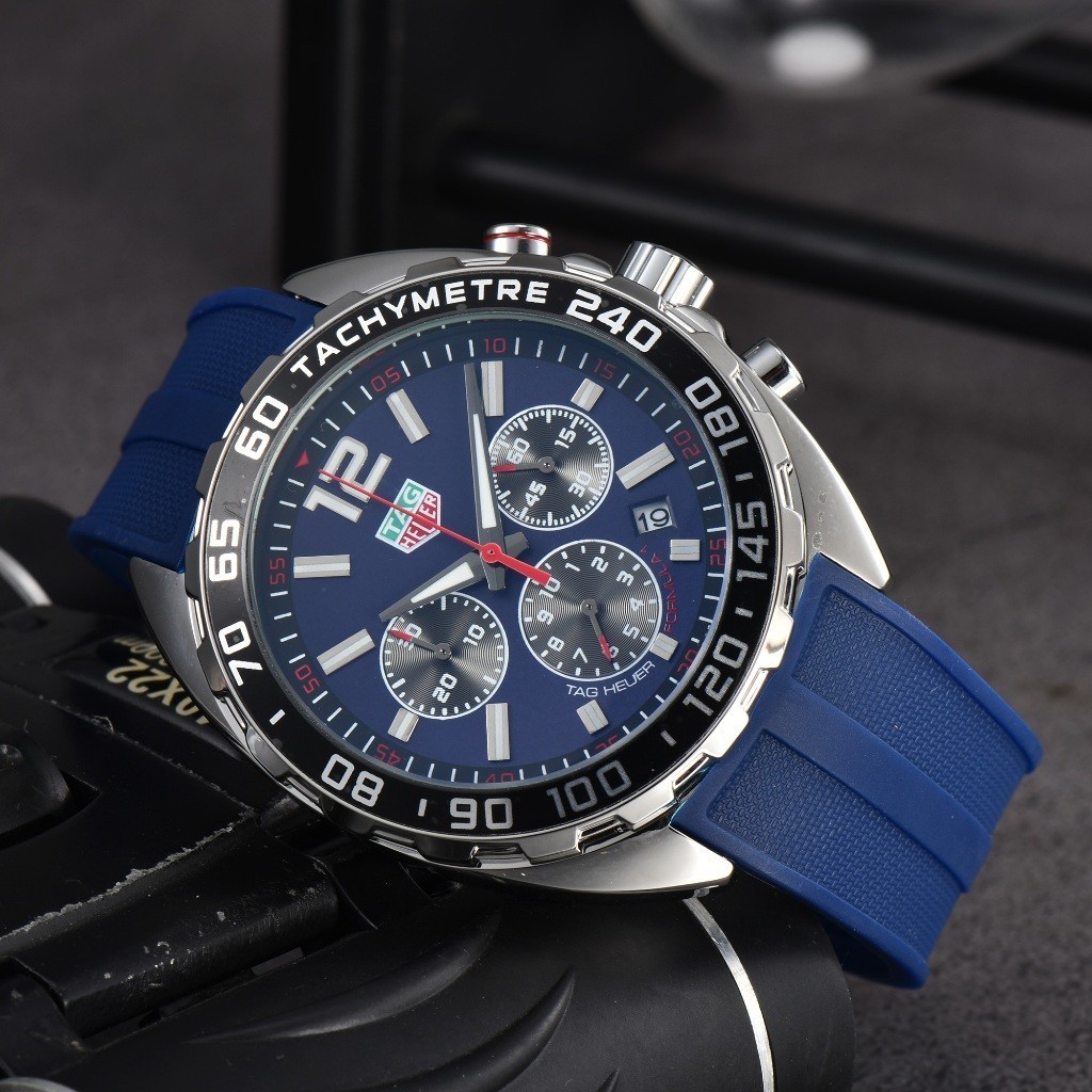 Tag TAG Howard New Style Youth Fashion Casual Wrist Watch Three-Eye Chronograph Quartz Movement อิน
