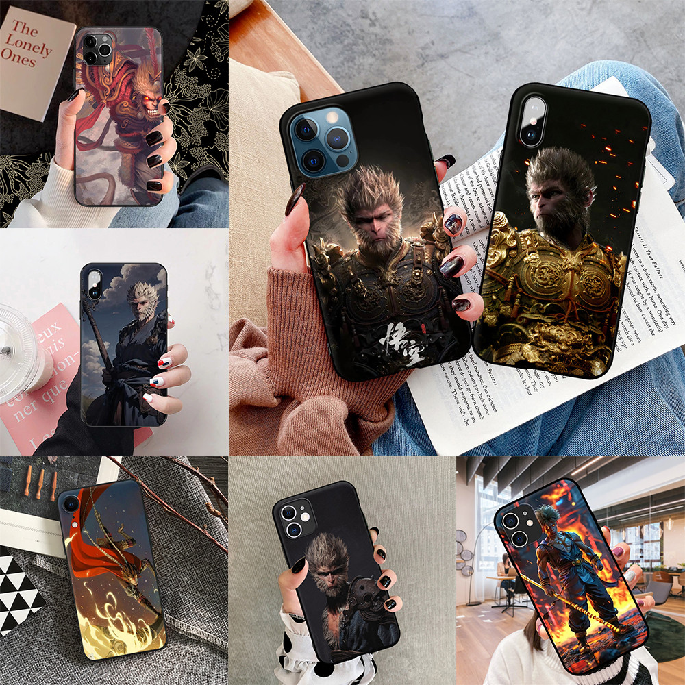 ปลอกOppo realme X7 Q2 Q3 GT neo 3 2 5 Pro V20 Q5X 10S V15 V13 V11 V5 K7X X3 Black Wukong Myth TPU So