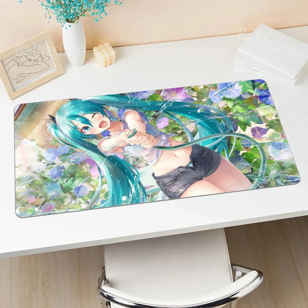 แผ่นรองเมาส์ M_miku H_hatsune แผ่นรองเมาส์อะนิเมะ  HD อะนิเม