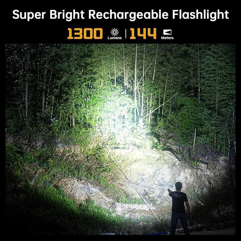 FC11C Nichia Wurkkos 519A Buck Circuit Hiking 18650 Flashlight Max ouput 1200 LM USB C Rechargeable