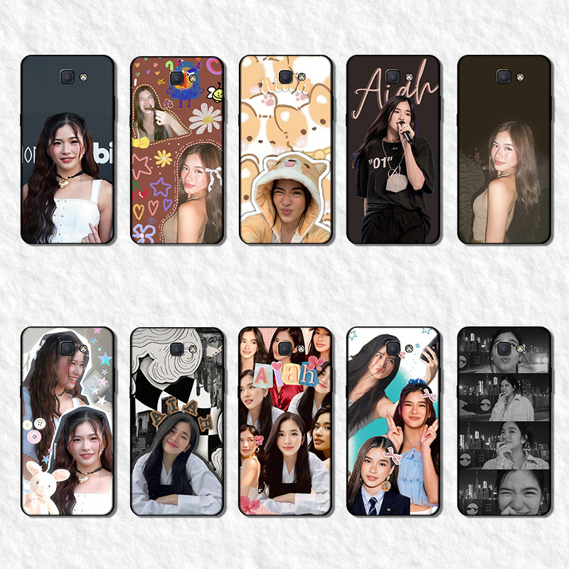 SAMSUNG นุ่มสีดําTPUเคสโทรศัพท์ฝาครอบป้องกันสําหรับSamsung A5 A7 A9 A01 J2 J4 J5 J7 Prime Bini Aiah 