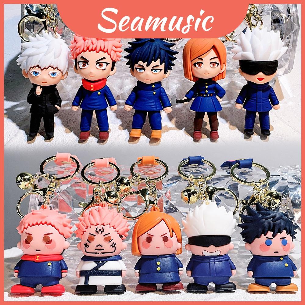 2024 Jujutsu Plastic Kaisen พวงกุญแจตัวเลขน่ารัก Gojo Satoru Yuji กล่อง Itadori Blind