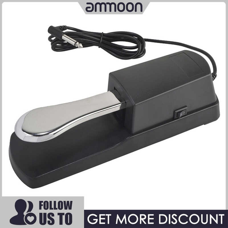 ❤ [Ammoon]Piano Keyboard Sustain Damper Pedal For Yamaha Roland Electric Piano Electronic Organ
