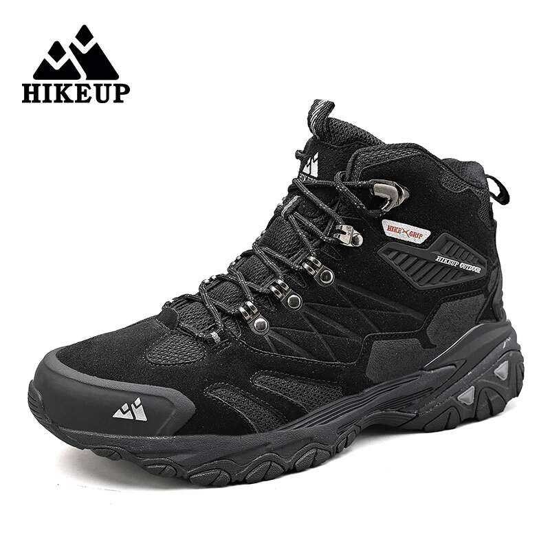 HIKEUP รองเท้าบู๊ตเดินป่าผู้ชาย หนังกลับกันน้ำ thumbnail 4