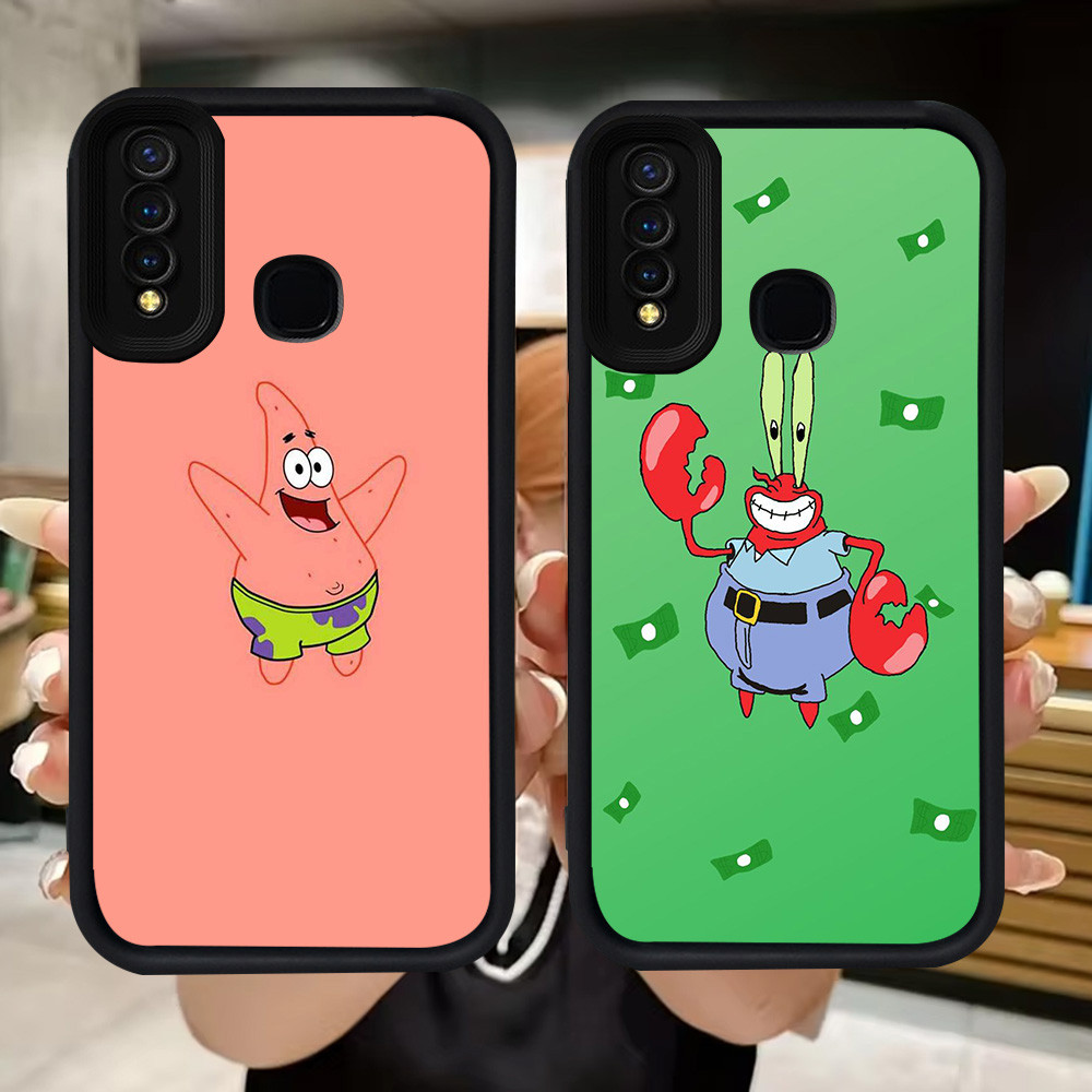 Q67 Sponebob soft Casing สําหรับ VIVO Y30 Y50 Y19 V9 Y95 Y93 Y12 Y91 Y30i Y15 Y17 Z1 Pro Y91C