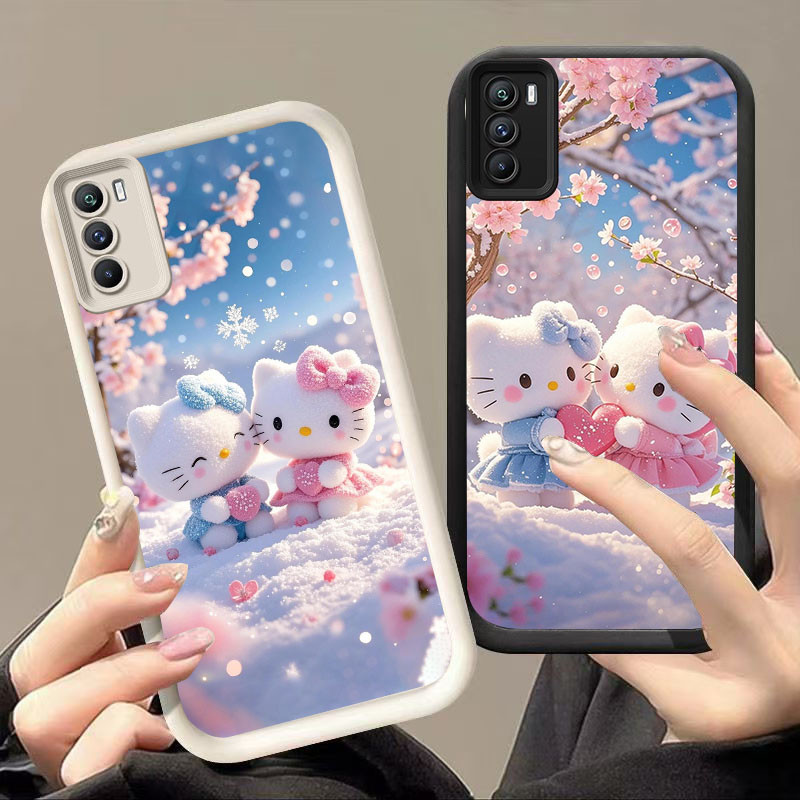 YZ-91 hello kitty กันกระแทกสําหรับ OPPO Realme C17 A11S 7I A53 A54S A33 C75 A16 A16s A53S 2020 4G