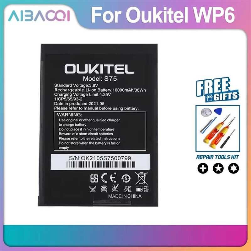 ▥ Aibaoqi ใหม่ Oukitel Rt7 Wp6 Wp9 Wp12 Wp15 Wp17 แบตเตอรี่สํารองเปลี่ยนเครื่องมือ