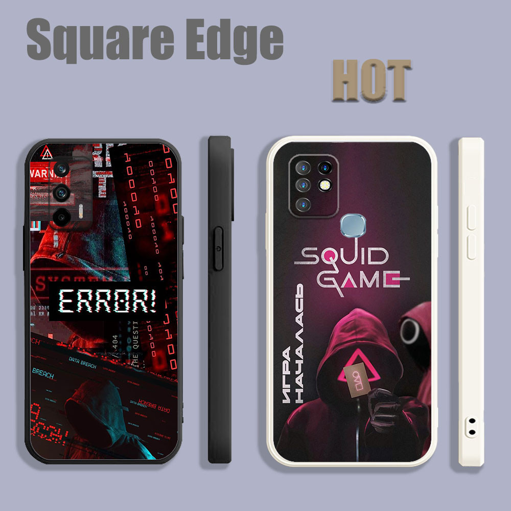 ปลอกสําหรับ Tecno Camon 18 18P 18T Spark Go 2022 เกมปลาหมึกฤดูกาล roblox ความงามสีแดง FXU02 เคสโทรศั