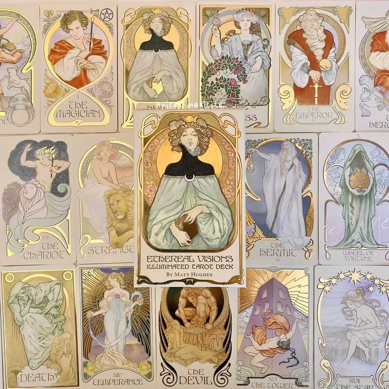ของแท้ Ethereal Vision Tarot Ethereal Visions Tarot Ethereal Visions Tarot 80 แผ่น