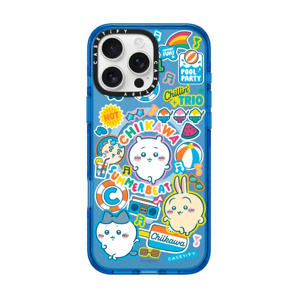 ♞[พร้อมส่ง] CASETiFY | Chiikawa Summer Party Sticker Case [Chiikawa] 2025
