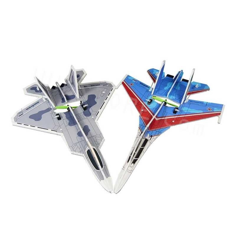 ➧ HEE WING HUNTER Su27 F22 400 มม. Wingspand โฟม MPP PP เมจิกบอร์ด RC ชุดเ