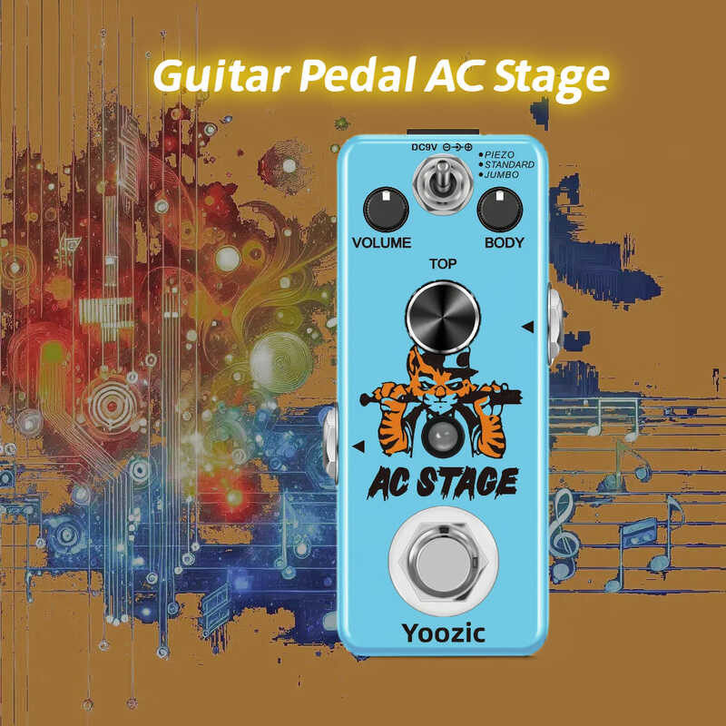 ➧ Yoozic AC Stage Guitar Effect เหยียบ Acoustic Simulator มินิเหยียบยักษ์
