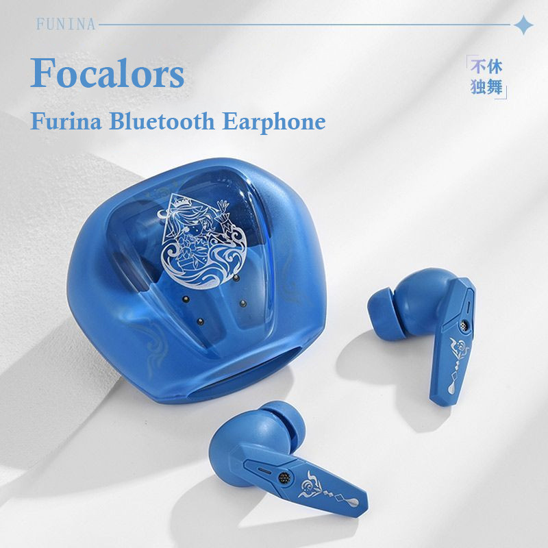 【ฟรีของขวัญ】Furina Genshin Impact หูฟังบลูทูธไร้สาย 5.3 พร้อมตัวโฟกัส คุณภาพเสียง สําหรับ Elysia Ea