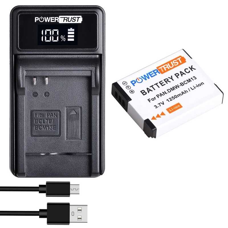 DMW-BCM13E f BCM13pp BCM13 Battery/Charger for Lumix DC-TS7,DMC-FT5,DMC-LZ40,DMC-TS5,DMC-TZ37,DMC