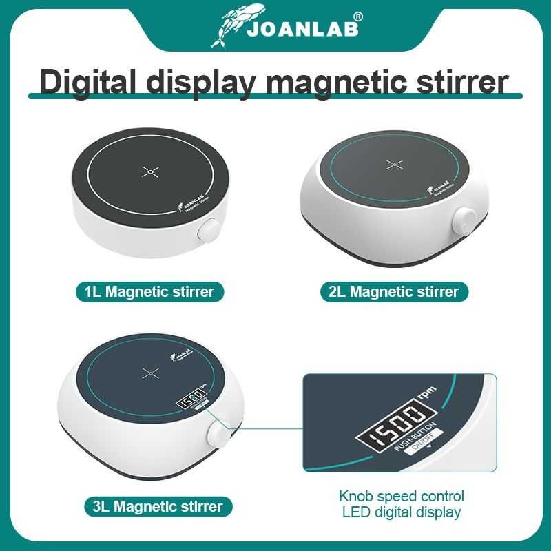 ❥ Mini JOANLAB Magnetic Stirrer ดิจิตอลจอแสดงผลอุปกรณ์ห้องปฏิบัติ
