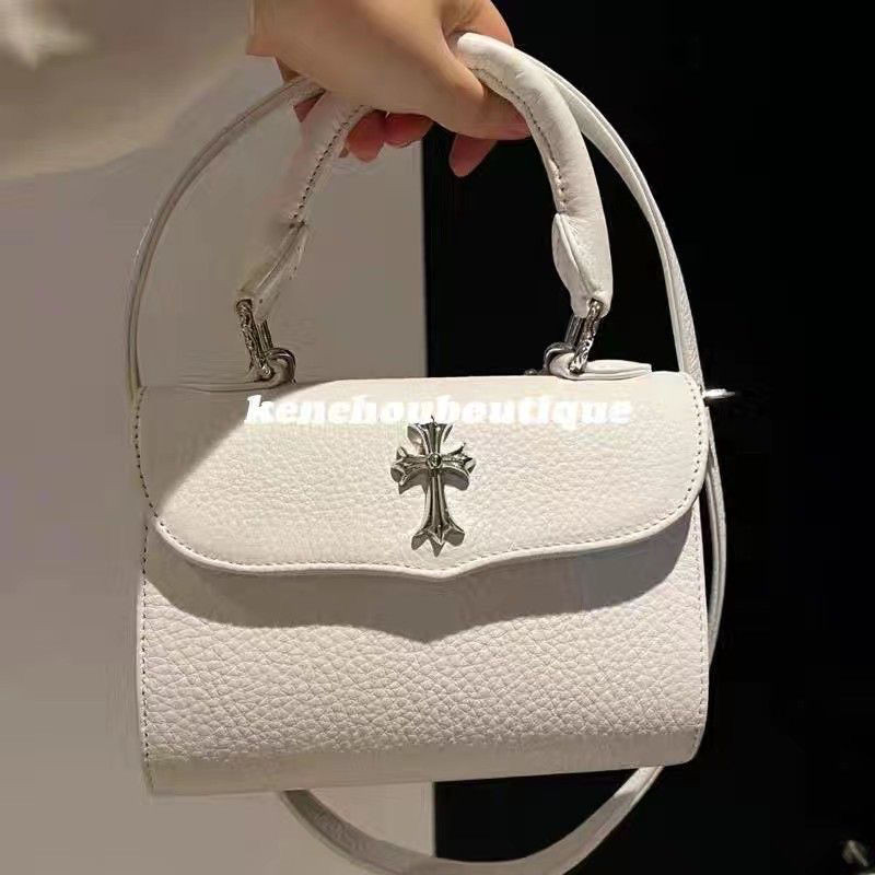 Chrome Hearts Kenchouboutique Chrome Hearts Scout Flower Cross Bag กระเป๋าสะพายไหล่ Messenger กระเป๋