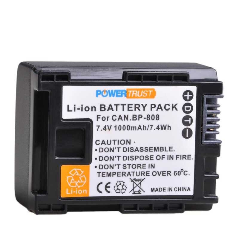 Powertust 3Df แบตเตอรี่ Bp-808 Bateria 808 + เครื่องชาร์จสำหรับ Can