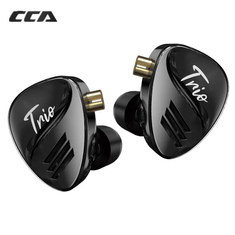 Cca Trio หูฟังไฮบริด IEM Hifi 3DD แบบมีสาย พร้อมสายเคเบิล ถอดออกได้ ปรับได้ สําหรับมอนิเตอร์หูฟัง