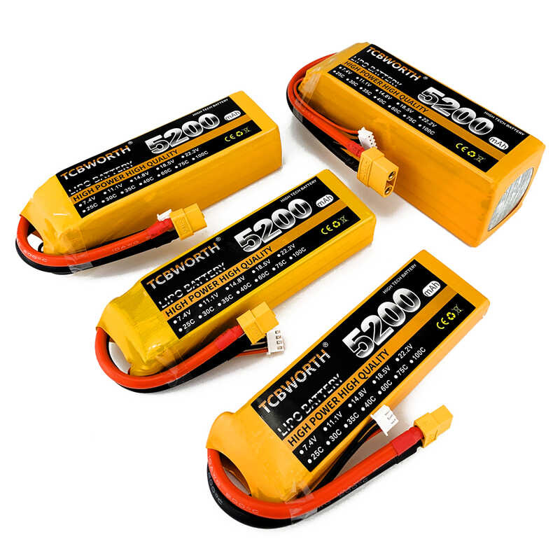 ใหม่ Ebb Lipo 3S 6S 11.1V 22.2V 1500Mah 2200Mah 3000Mah 3500Mah 4200Mah 5200Mah 6000Mah แ