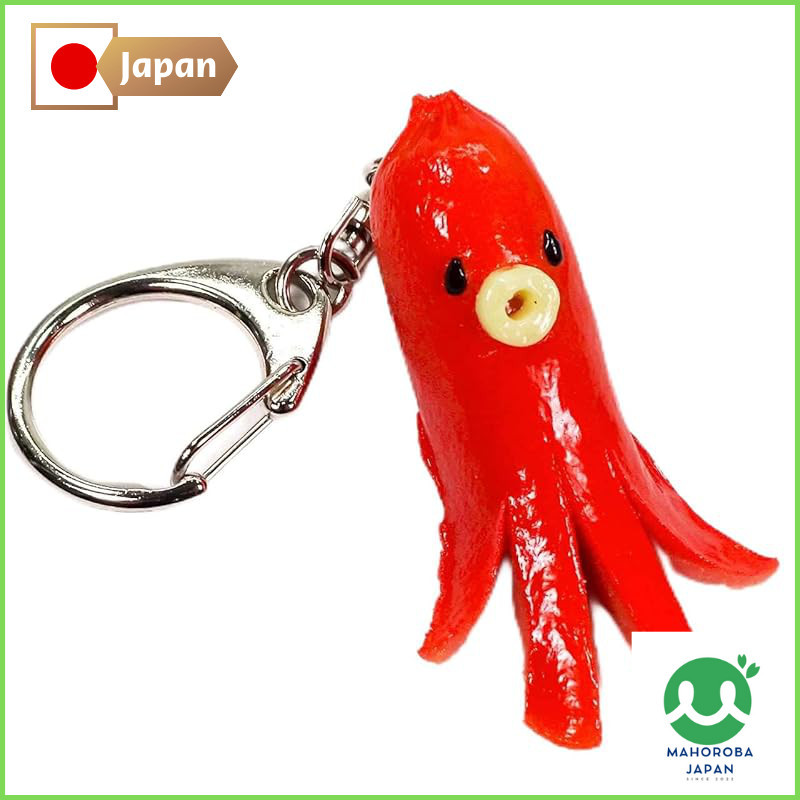 [Coconut Accessories] Food Sample Keychain - Looks Good Enough to Eat Octopus Sausage 316K