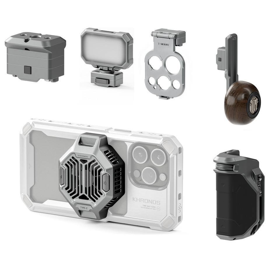TILTA Khronos เครื่องประดับ iPhone 15 Pro/Pro Max Cage ระบบนิเวศเครื่องประดับ Mobile Video solutions